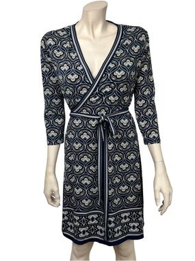 Max Studio Geometric Print‎ Wrap Dress